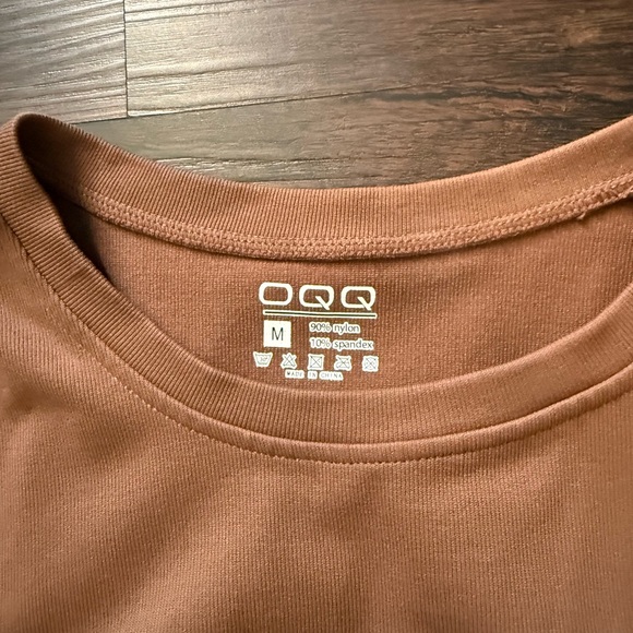 OQQ Long Sleeve Crew Neck Layer T-Shirt Size M - Picture 5 of 6